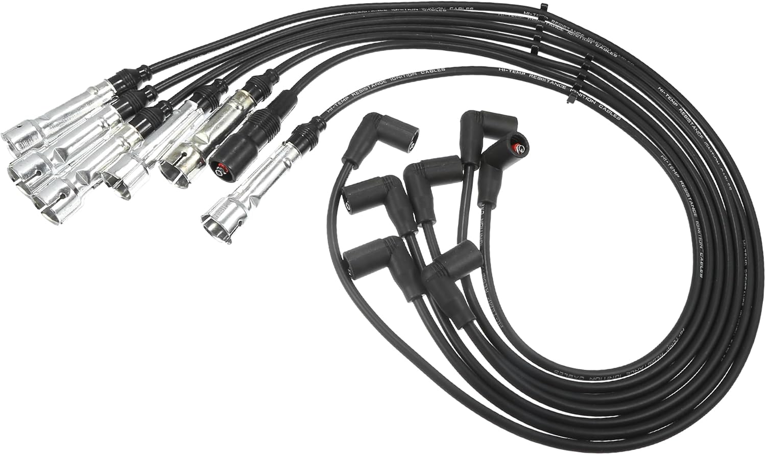 ACROPIX Car Spark Plug Coil Wires Ignition Coil Harness Cable 7mm Fit for Mercedes Benz W114 W123 1973-1976 280E 2.8L - Pack of 7