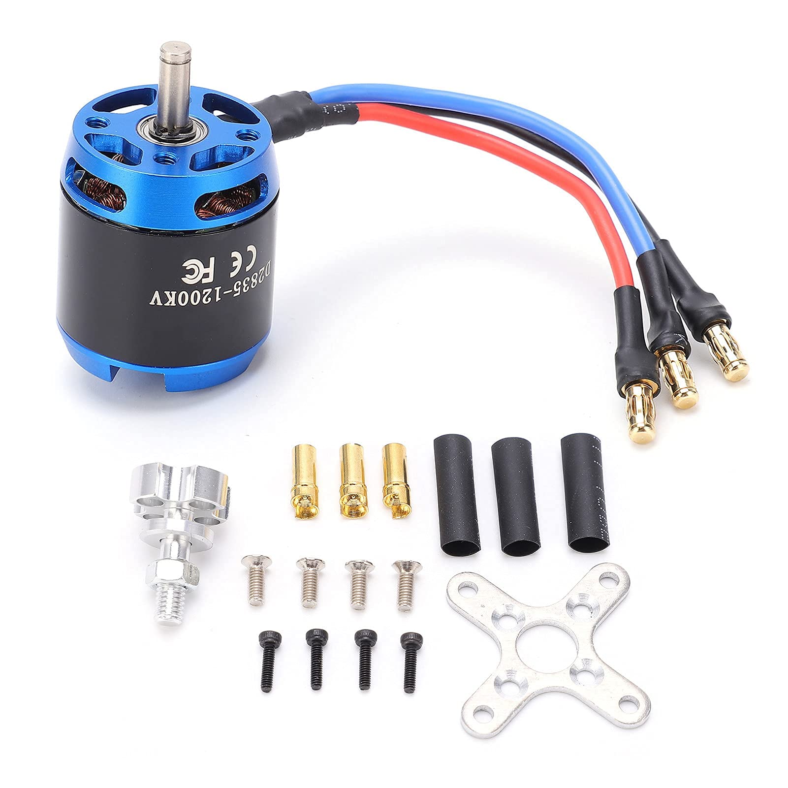 Motore Brushless, Resistente All'usura in Metallo, Motore per Quadricotteri 2835 1200KV, per UAV Modelli Aerei Velivoli Telecomandati