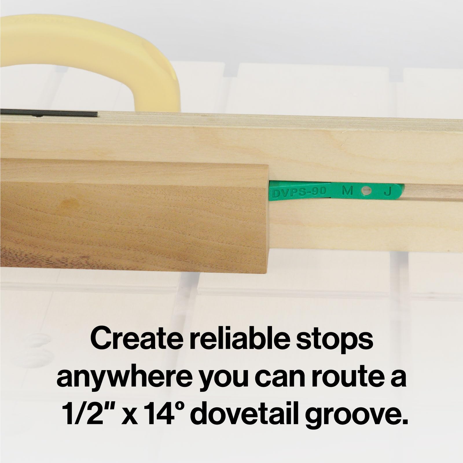 MICROJIG MatchFit Pop Stop Lot de 6 butées de rail innovantes à queue d'aronde pour le travail du bois polyvalent | Design discret pour gabarits, luges, stations de scie à onglet et plus | Comprend un