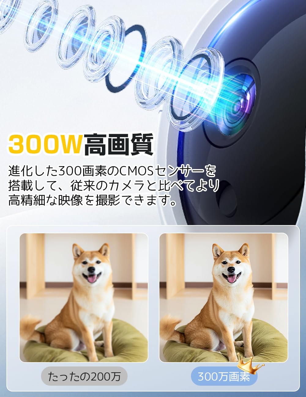 Amazon.co.jp: 見守りカメラ【2025改良型】ペットカメラ iphone