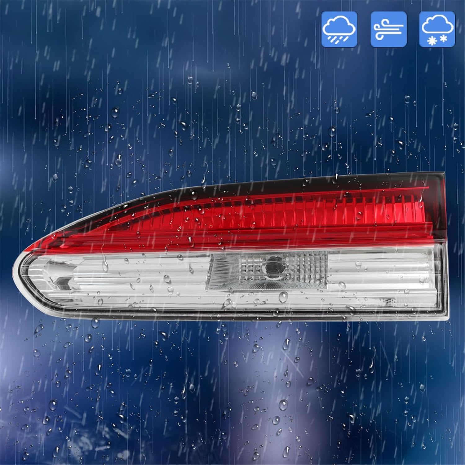 labwork Right Inner Tail Light Replacement for Toyota Corolla Cross L LE 2022-2023 Rear Tail Light Brake Lamp Assembly RH 815800A140 166-12093R