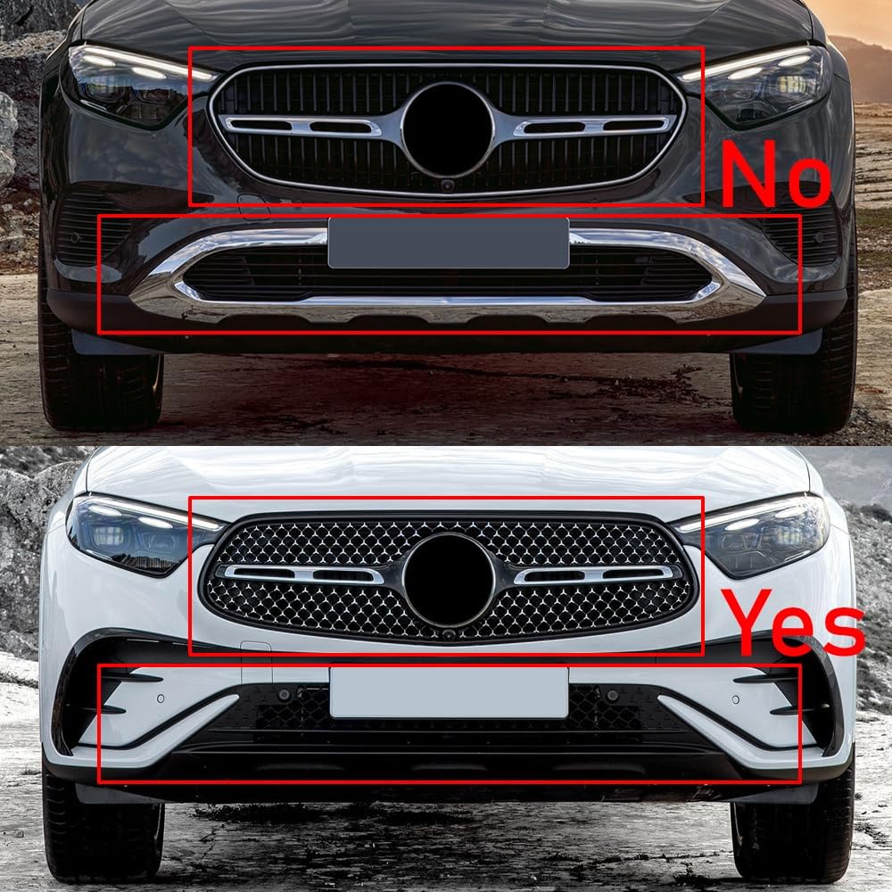 Mudguards Mud Flaps Splash Guards Fenders Compatible with 2023 2024 2025 GLC 43 GLC 63S GLC 350e GLC 300 with AMG Line, with Running Boards, 4pcs Mud Guard Kit, Black
