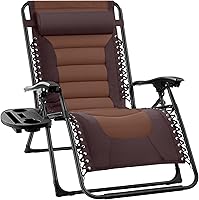 Vista 25 de Best Choice Products Silla acolchada de gravedad cero de gran tamaño, reclinable plegable para patio al aire libre, tumbona antigravedad XL