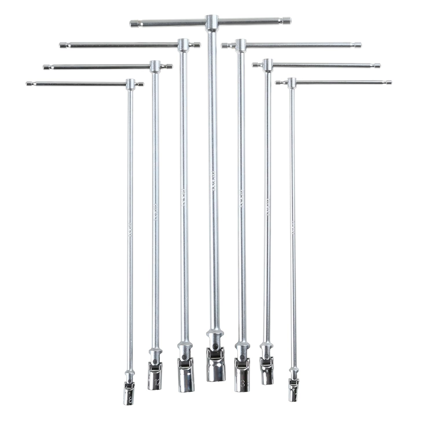 Beta 952/S18 T Handle with Swivelling Socket Wrench Set, 18 Pieces ranging from 6mm to 24mm in box, 6 Point, with Chrome Plated