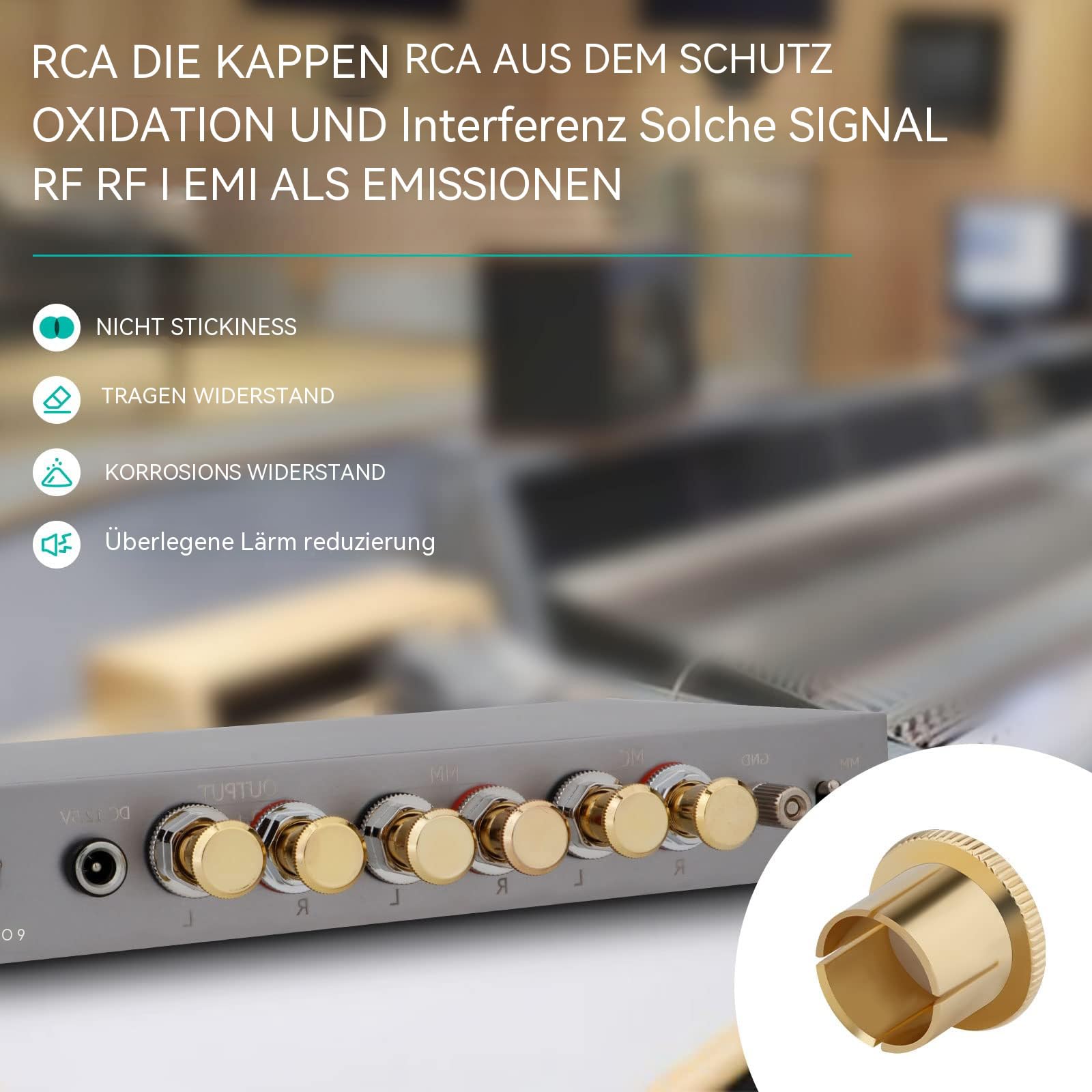 Tertullus 8 stuks RCA-ruisstopdoppen, stof- en corrosiebescherming, RCA stofbescherming, afdekking, afsluitkap, overtrek voor HiFi bijbehorende apparatuurapparatuur Tertullus 8 stuks RCA-ruisstopdoppen, stof- en corrosiebescherming, RCA stofbescherming, afdekking, afsluitkap, overtrek voor HiFi bijbehorende apparatuurapparatuur