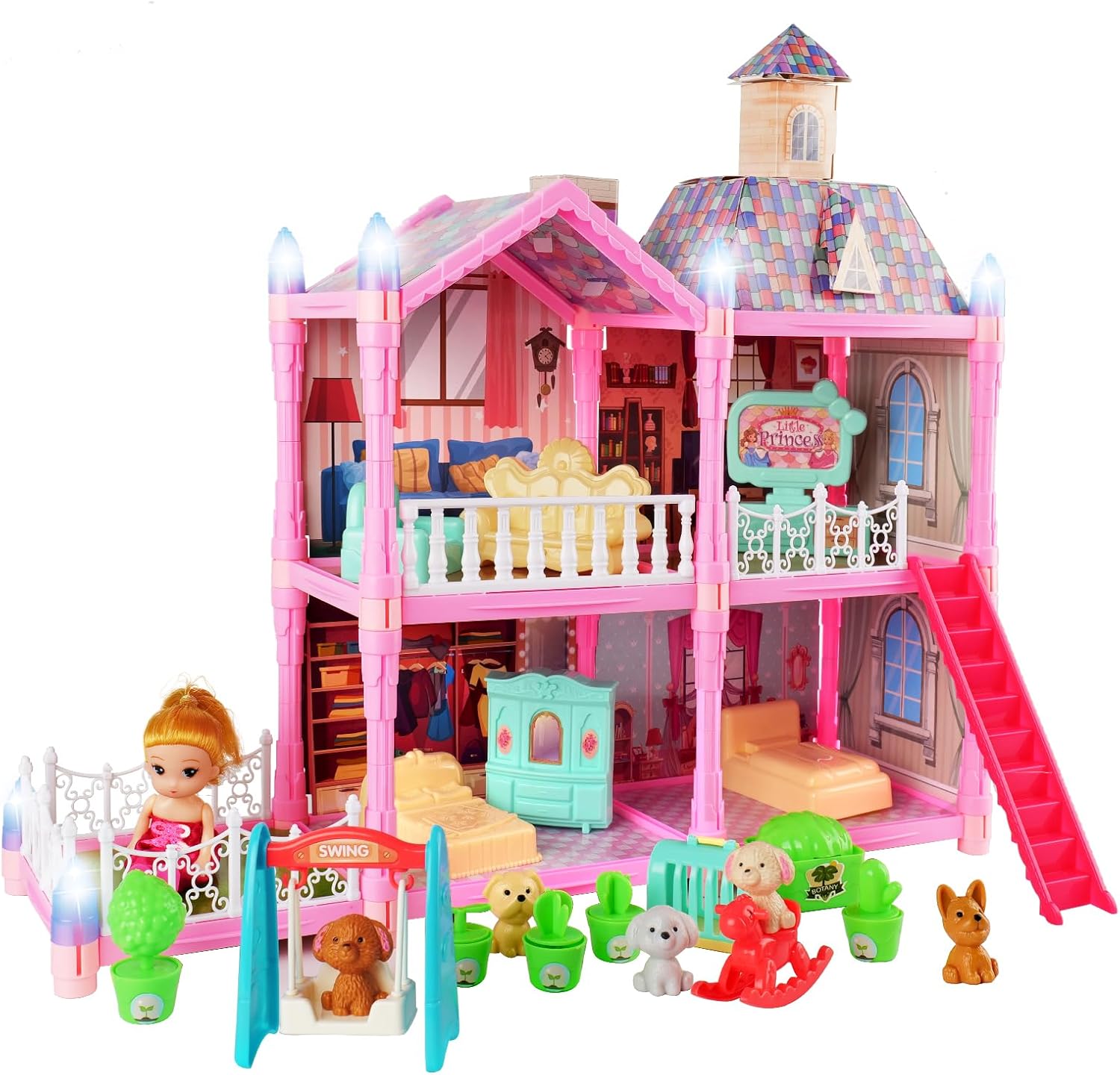 Abifny Doll House Dollhouse Princess Dollhouse Dream House