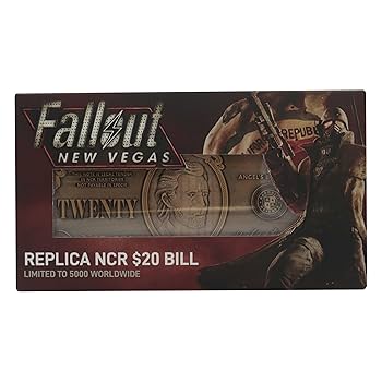 Fallout New Vegas $20 NCR Metal Bill – Embossed Replica