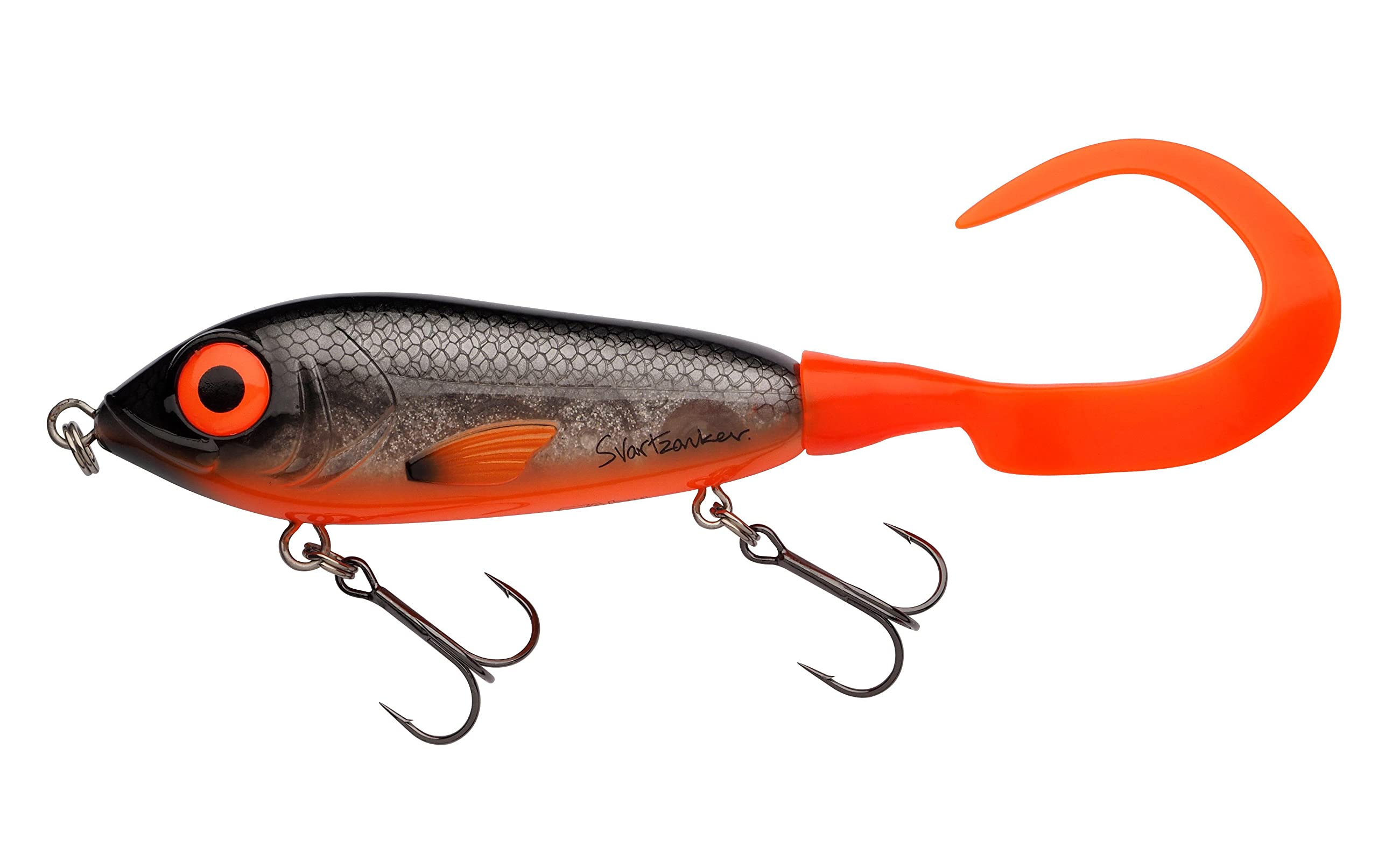 Abu Garcia Svartzonker McMy Tail Jerkbait, Przezroczysty, Wysokoudarowy Abs, Ekologiczny Obciążnik, Realistyczny Efekt 3D, do Połowów Słodkowodnych i Słonowodnych, Prawdziwy Gorący Szczupak 17 cm