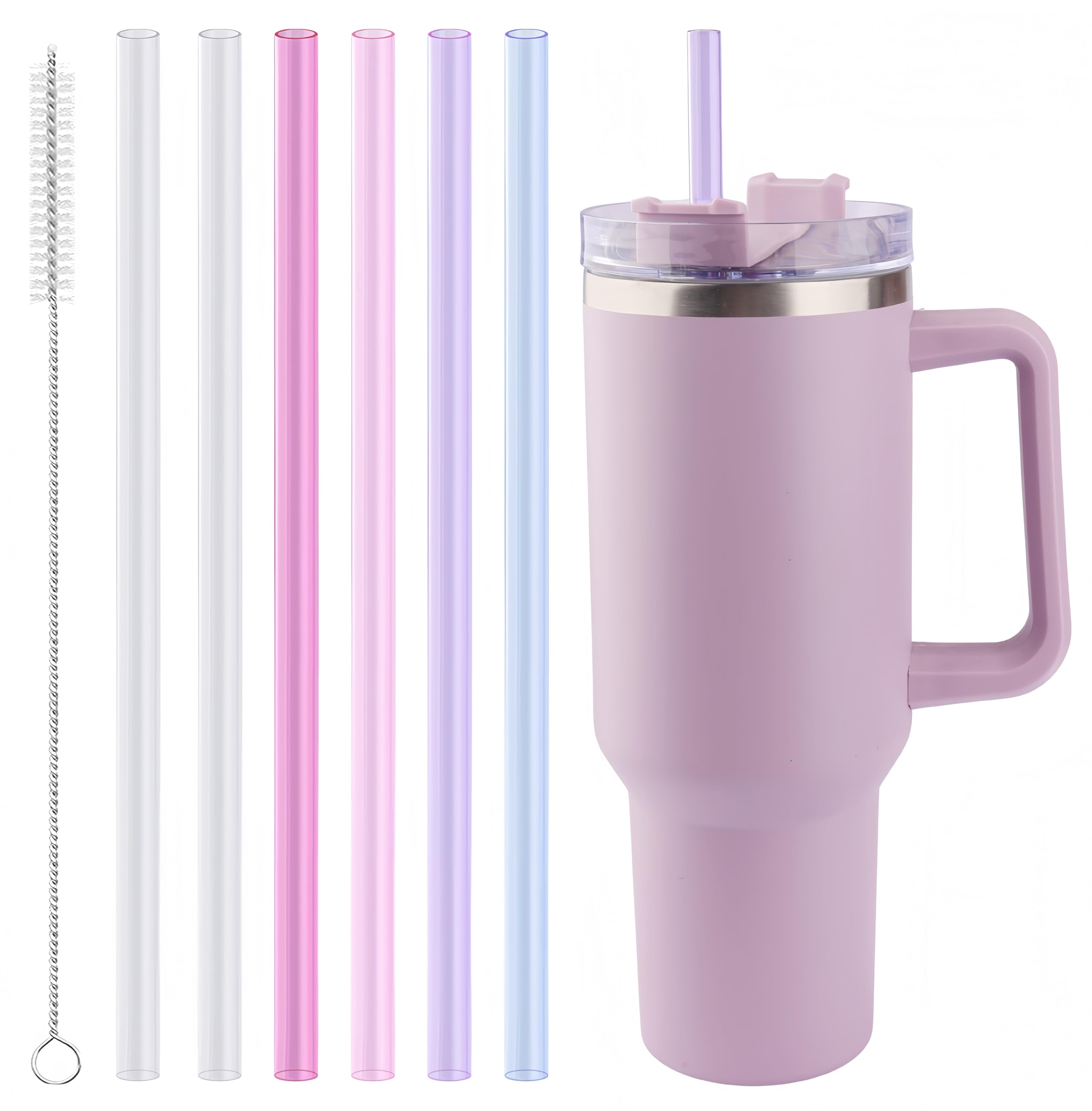 Joshey Replacement Straws for Stanley Quencher 40oz Tumbler, 6 Pack