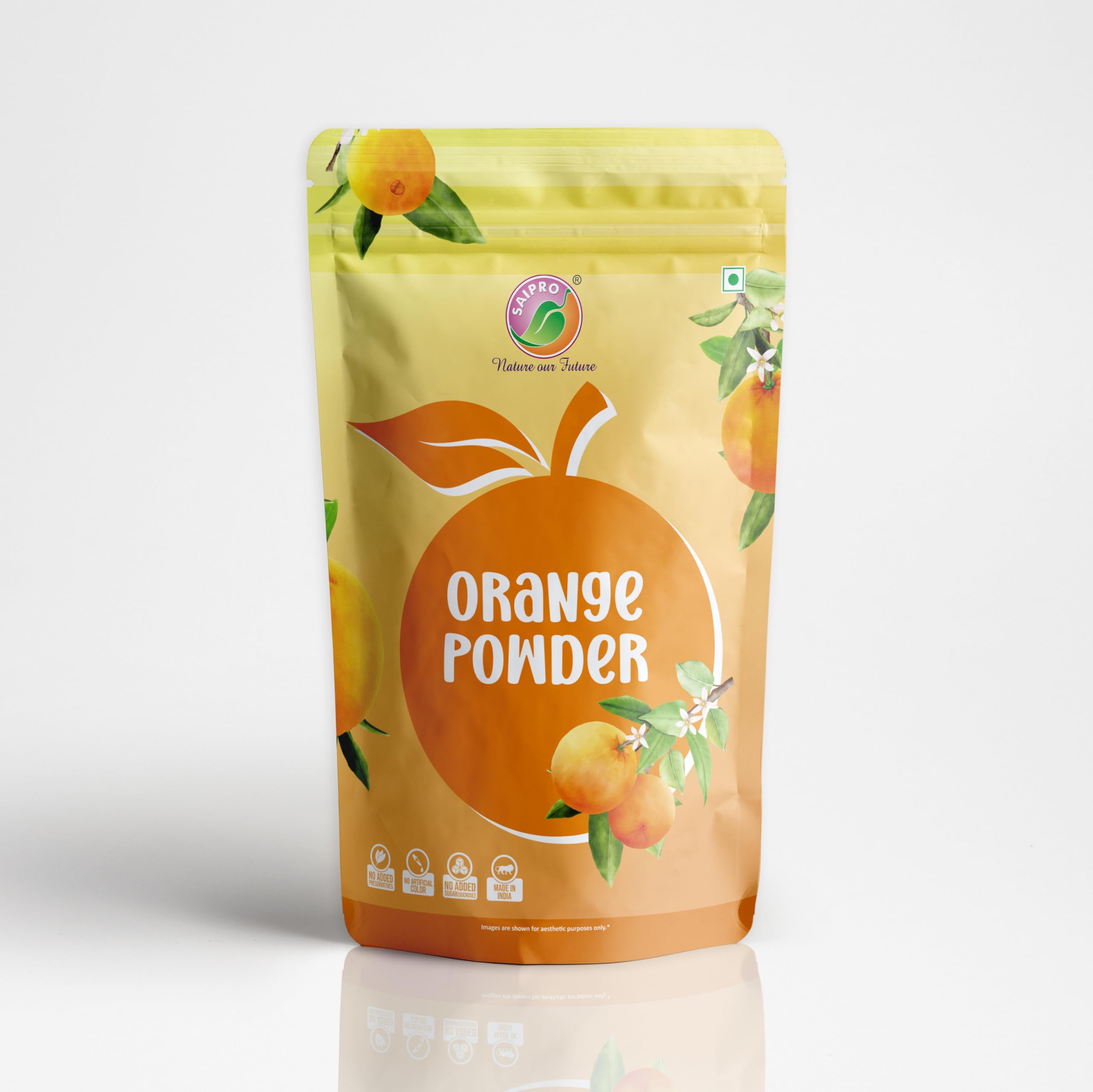 Saipro Orange Powder 150 gm Orange Fruit Juice Powder, Natural, No Artificial colour,No preservatives