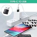 USB C to USB Adapter,Type C to USB Adapter [4 Pack] 3.0 USB Type-C Male to USB Female, USB C Female to USB Male Adapter OTG Converter for Google, MacBook, Ipad, Desktop, Laptops, Projector, Chargers