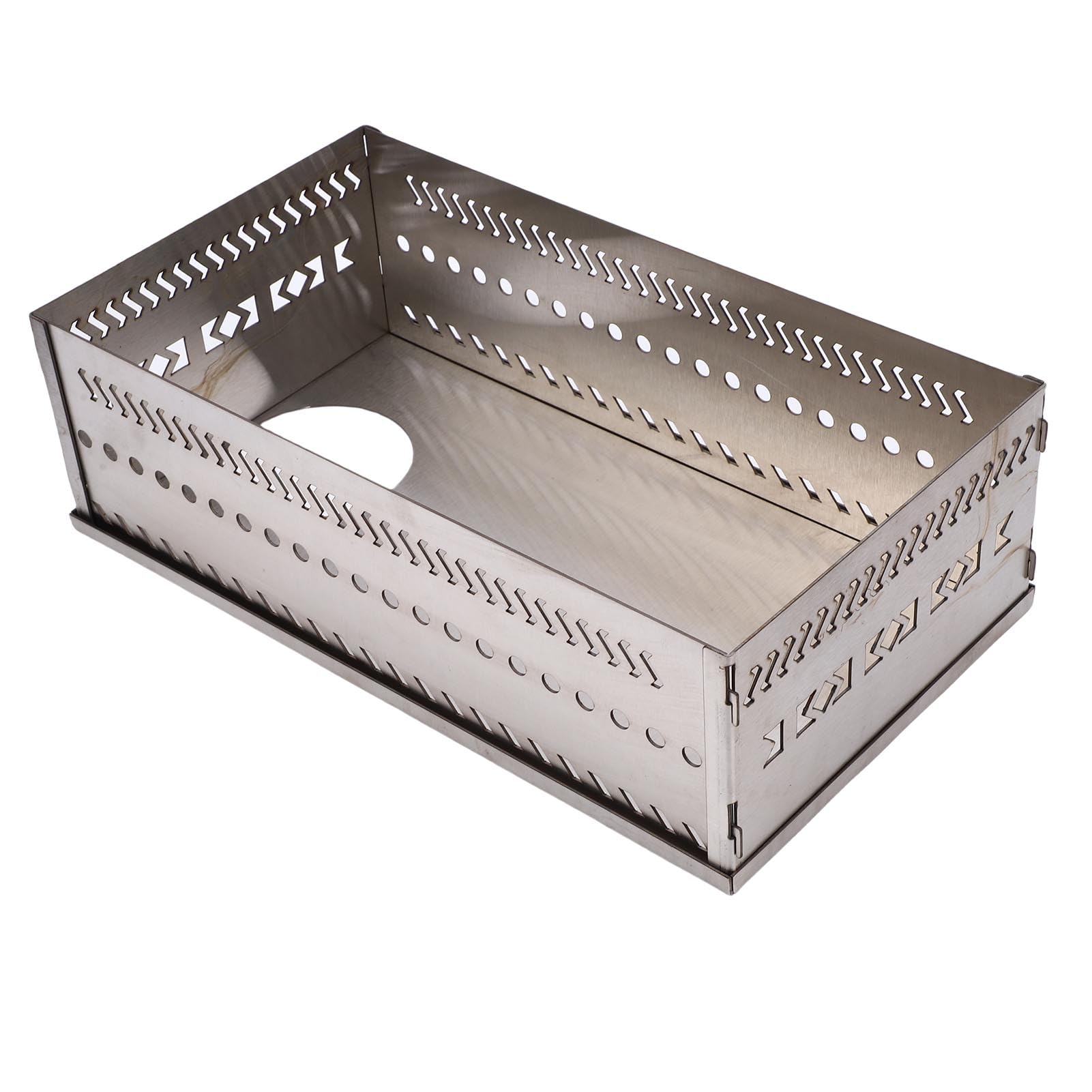 SIXRUN Edelstahl-Saunasteinkorb 50 kg Schwerer Saunasteinhalter für Holzofen (SL 375)