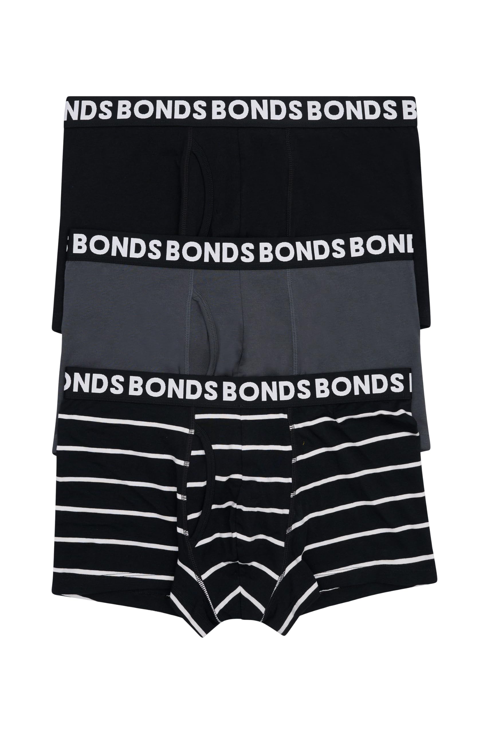 Bonds mens Classic Boxer Briefs 3-pack – Soft Cotton-blend, Everyday Comfort Underwear