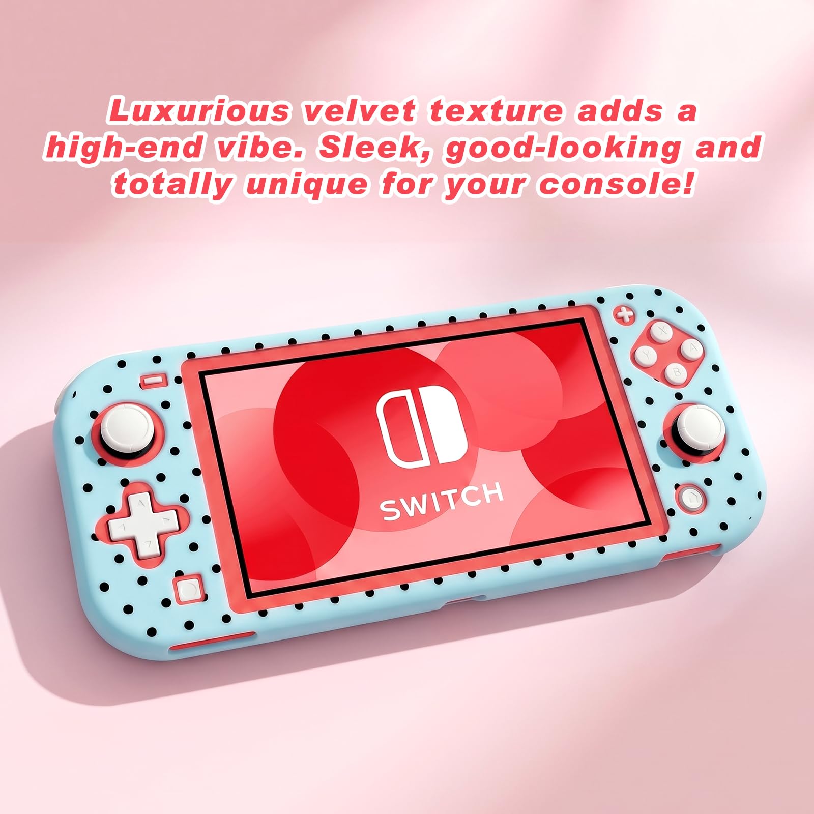 DLseego Polka Dot Hard Protective Case for Nintendo Switch Lite