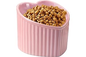 Heart Shaped Cat Bowl: Pamper Your Feline Friend with Whisker-Friendly Comfort