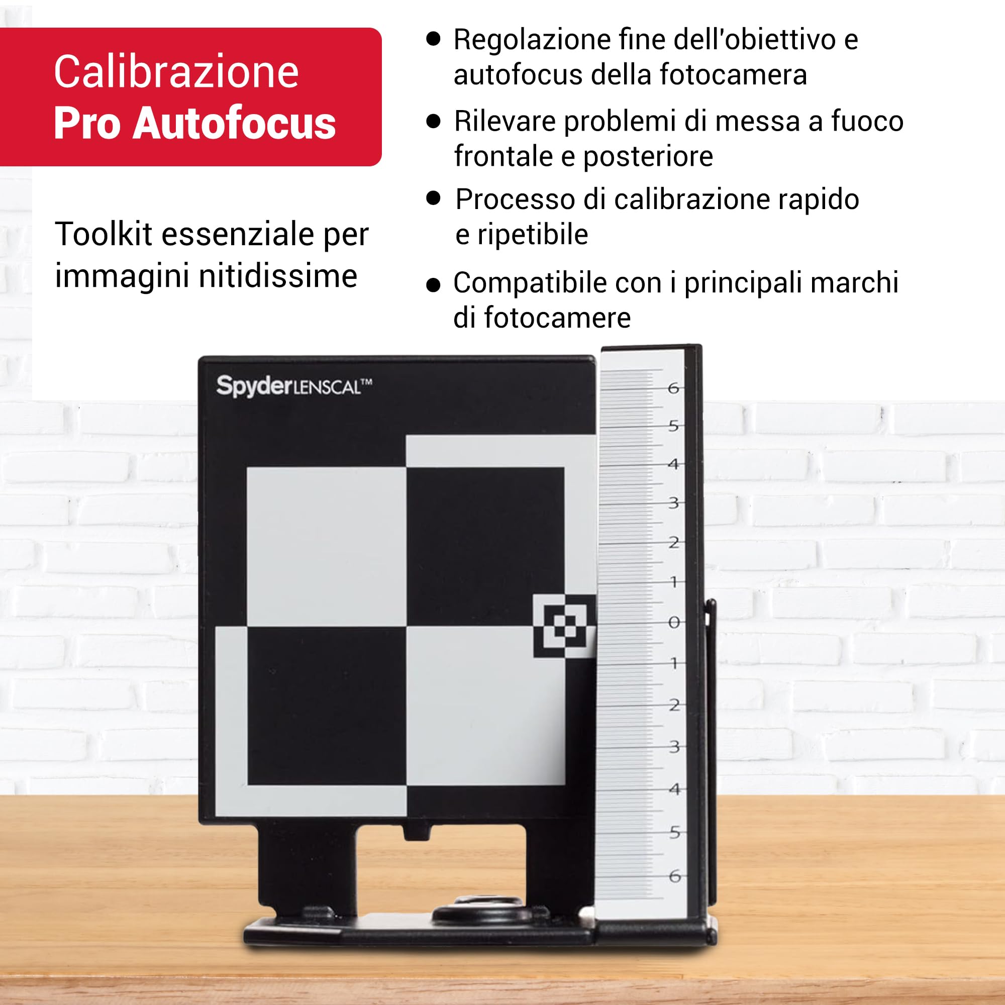 Datacolor Spyder LensCal – Strumento di Calibrazione Obiettivo per Regolazione e Miglioramento della Precisione dell’Autofocus