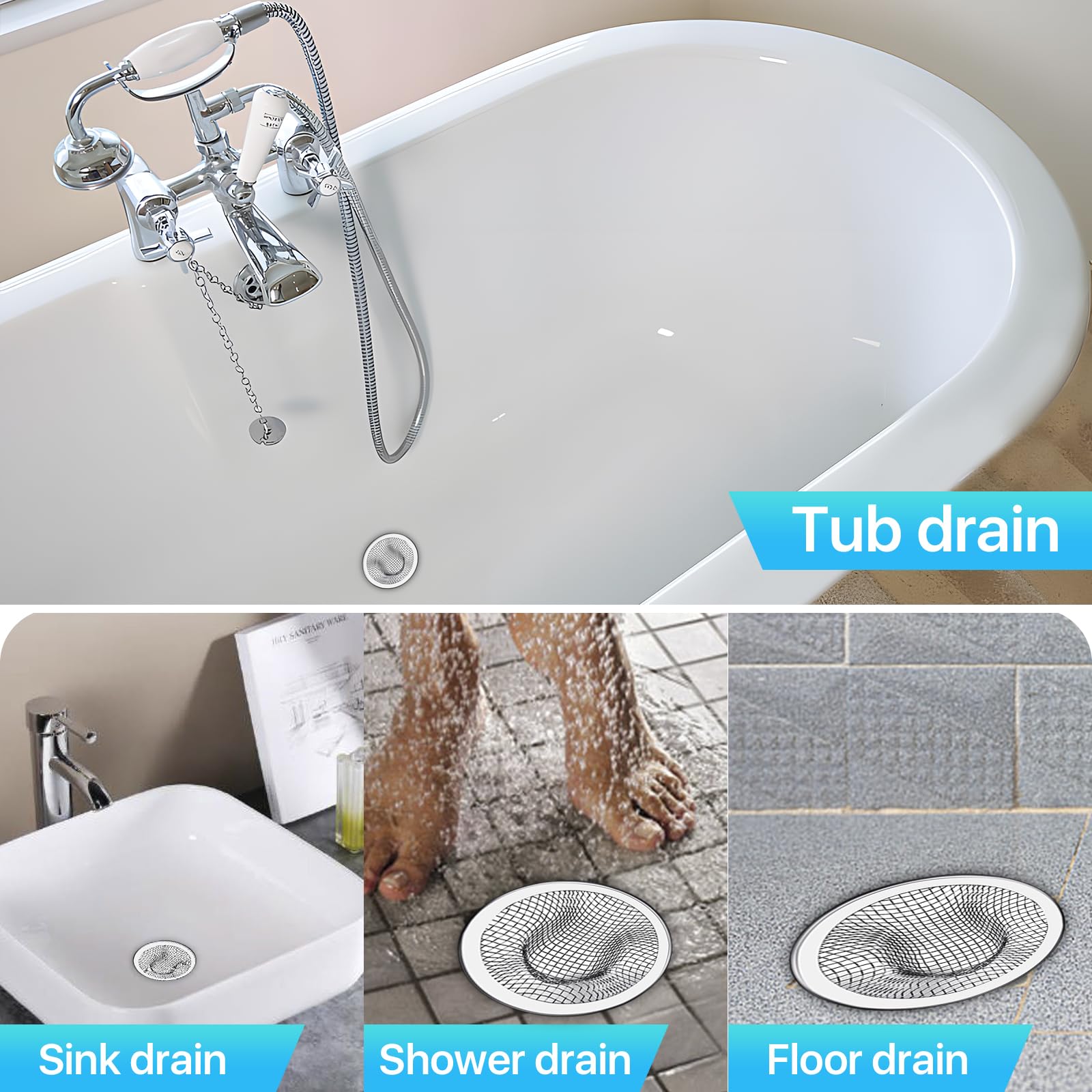 Stainless Steel Sink Strainer - 100 Pack -6