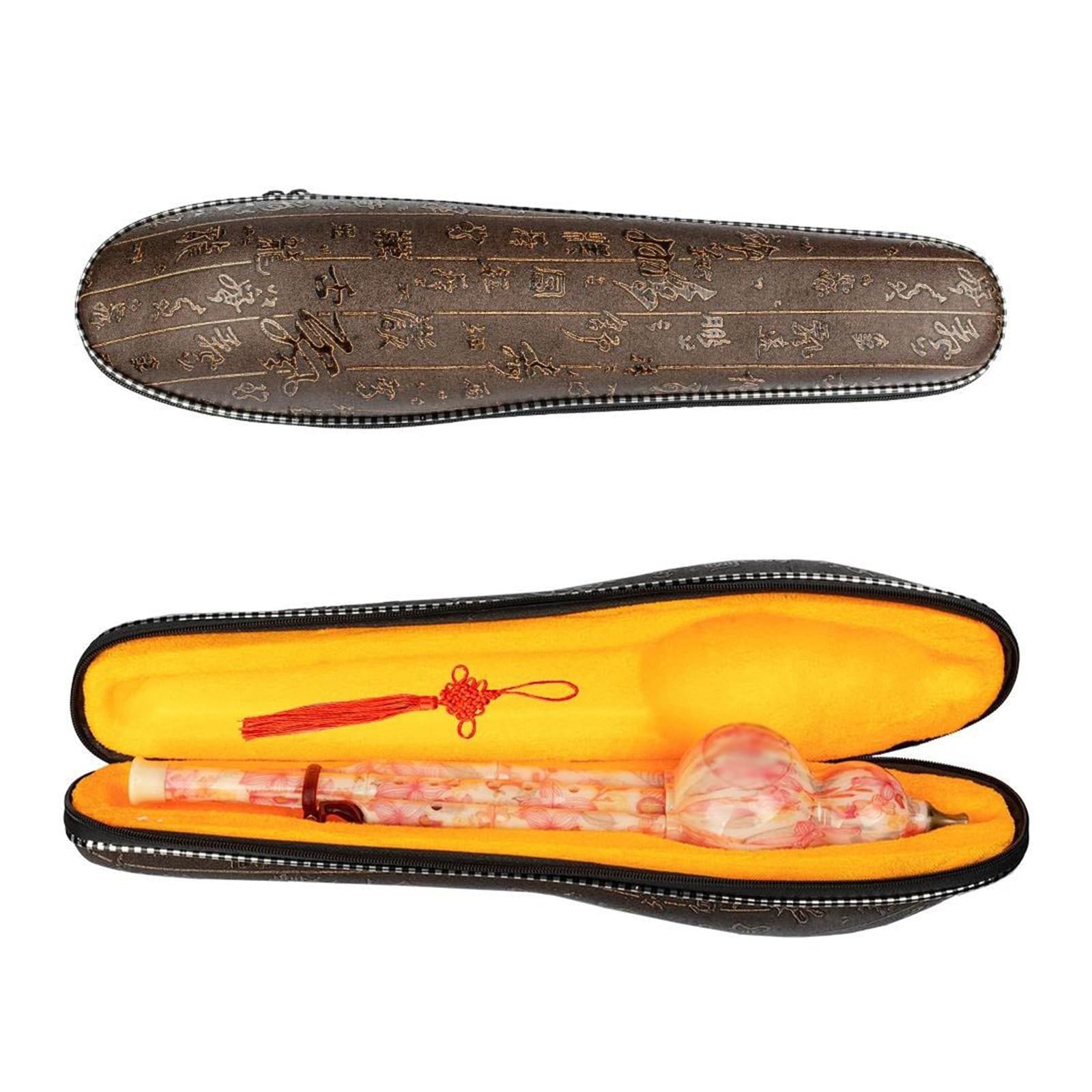 Hulusi Clave De C Hulusi Instrumento Musical Tradicional Chino ABS Curcubit Calabaza Flauta Instrumento Étnico Con Funda Protectora