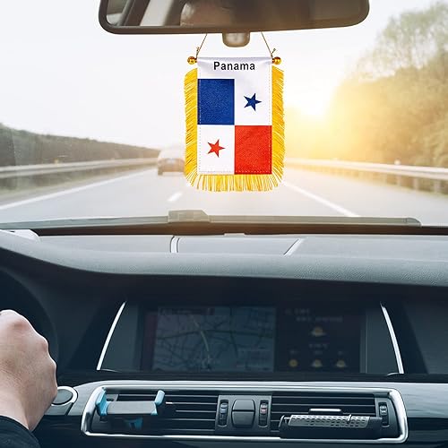 Miniatura 60 de ZXvZYT Bandera argentina colgante de ventana argentina de 3 x 5 pulgadas, mini banderas argentinas para decoración de espejo retrovisor, con ventosa