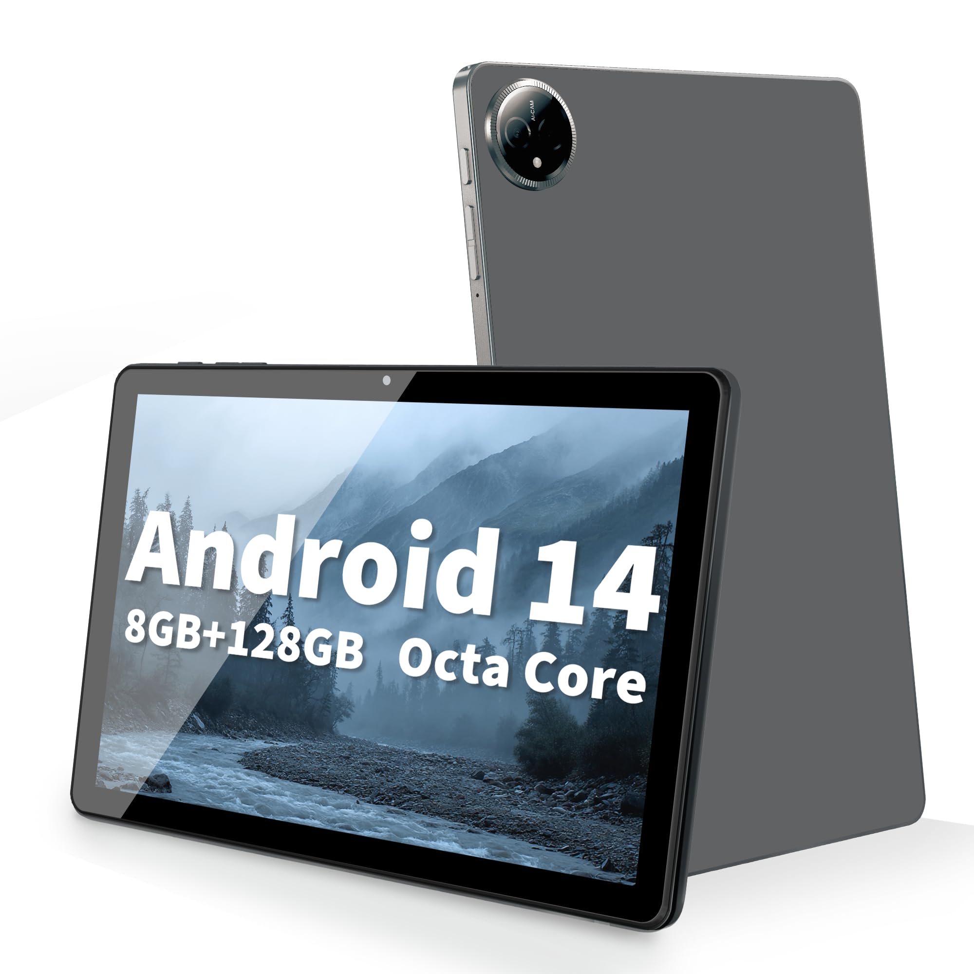 Veidoo 11 inch Tablet, Android Tablet with 8GB (4+4 Expand) RAM 128GB ROM 1TB Expand, 1280 * 800 in-Cell HD Touch Screen, Octa-Core Processor, WiFi 6,