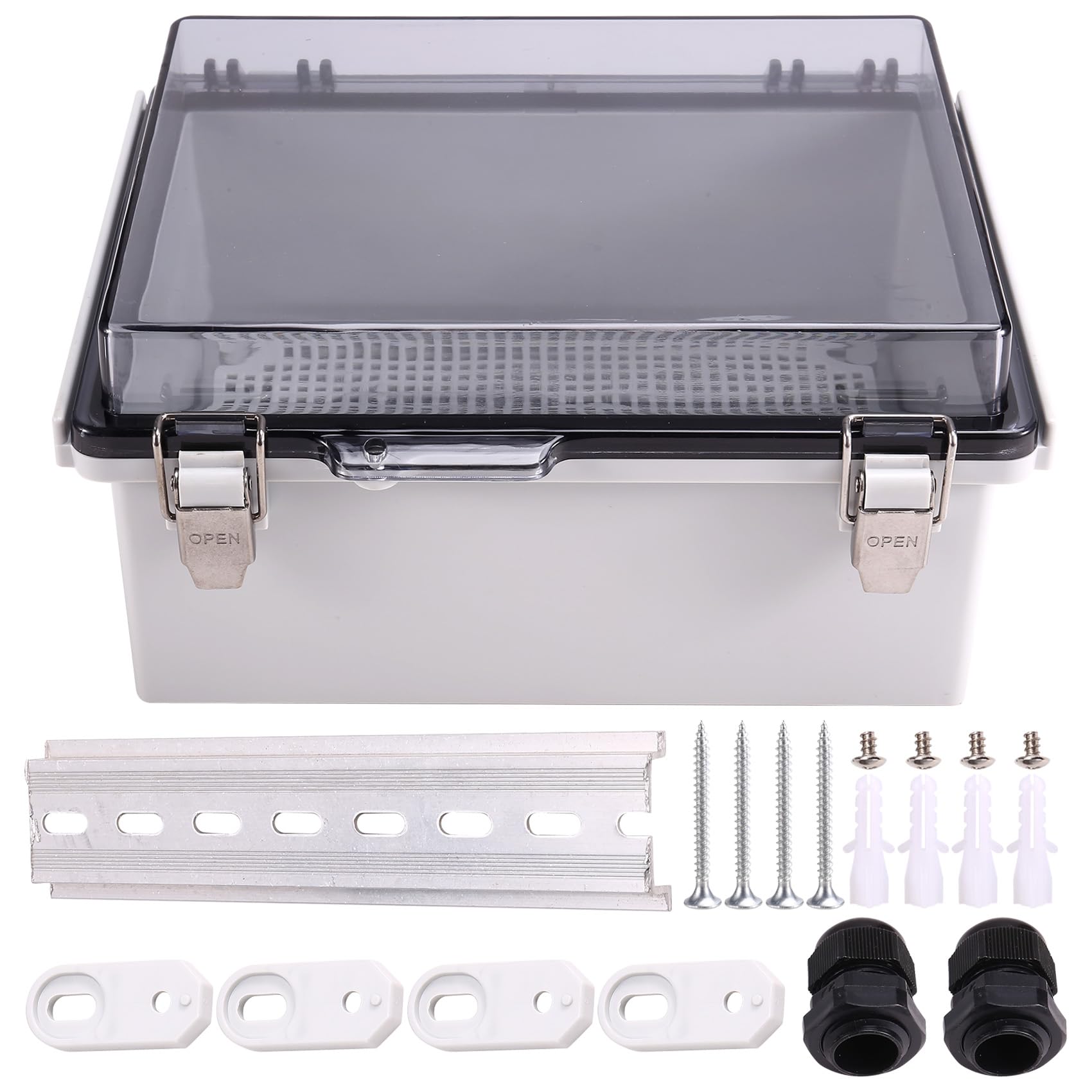 WLAN-Gehäuse für Den Außenbereich, Wetterfest, Verschließbar, WLAN-Box für Den Außenbereich, Wasserdicht, Switch-Router-Gehäuse, 22,1 X 17,1 X 11,9 cm