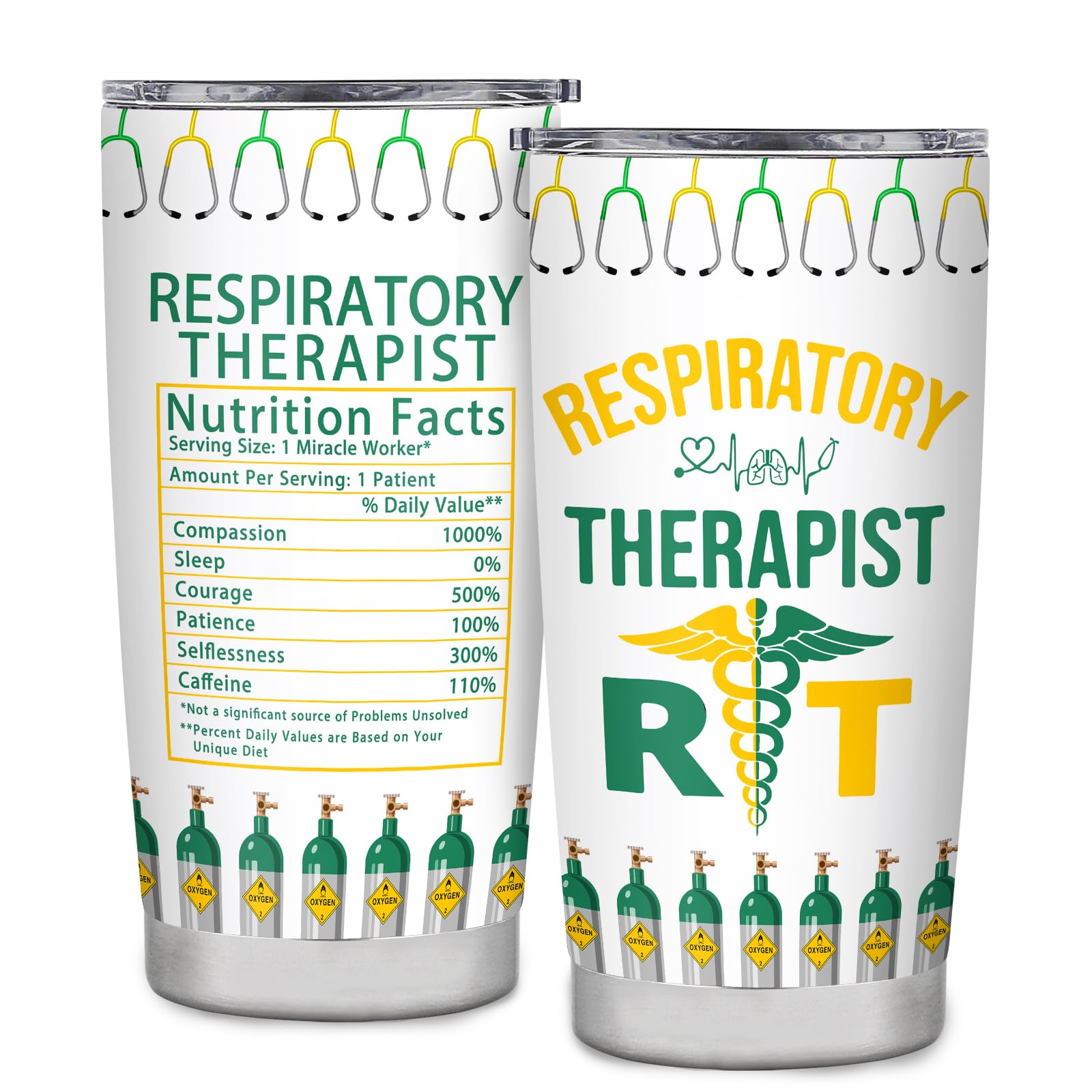 Respiratory Therapist Gifts Tumbler,RT Week Gifts,Gift for Rt On Respiratory Care Week,Travel Coffee Tumbler Mug 20oz