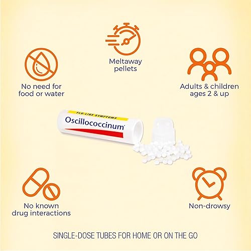 Miniatura 4 de Boiron Oscillococcinum para aliviar los síntomas similares a la gripe de dolores corporales, dolor de cabeza, fiebre, escalofríos y fatiga, 6