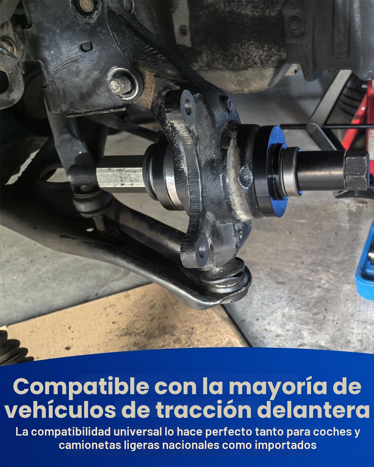 ATPEAM Juego de Herramientas Extractor de Rodamientos de 19 Piezas, Kit Universal para Extracción de Cojinetes de Rueda, Compatible con Volkswagen, Audi, BMW, Ford, Opel, Toyota