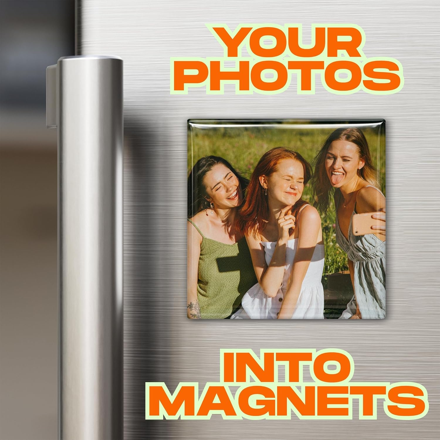 Personalized Acrylic Photo Fridge Magnets (3 X 3 Inch Pack o -5 Personalized Acrylic Photo Fridge Magnets (3 X 3 Inch Pack o -5