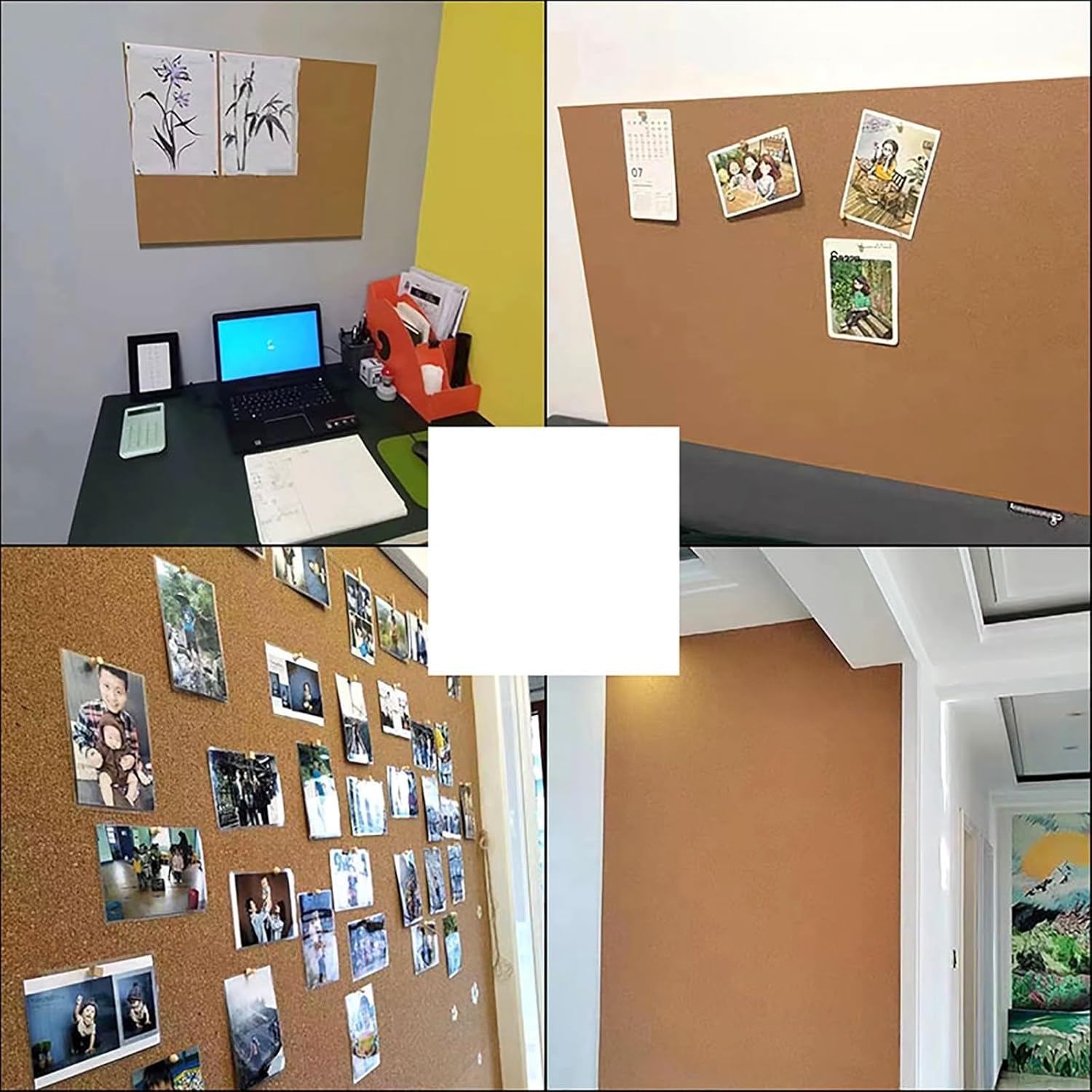 Cork Roll, Cork Board Large, Cork Sheet, Cork Floor Tiles, Sound Insulation, 1/3" 1/4" Thick, for Floor Home Board Corner Wall Line, Brown(Color:Thick 6mm,Size:1.1mx3m(3.6ftx9.8ft))