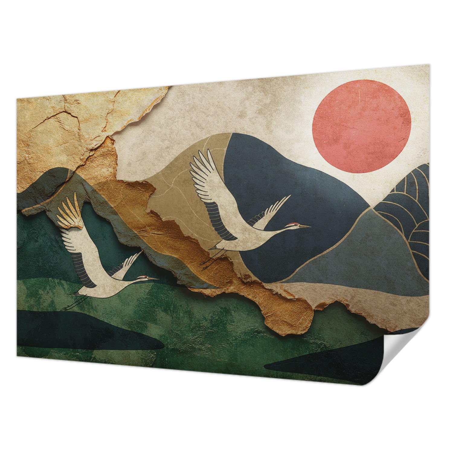 Papier peint resistant aux taches et lavable 104x70 cm pour decoration murale