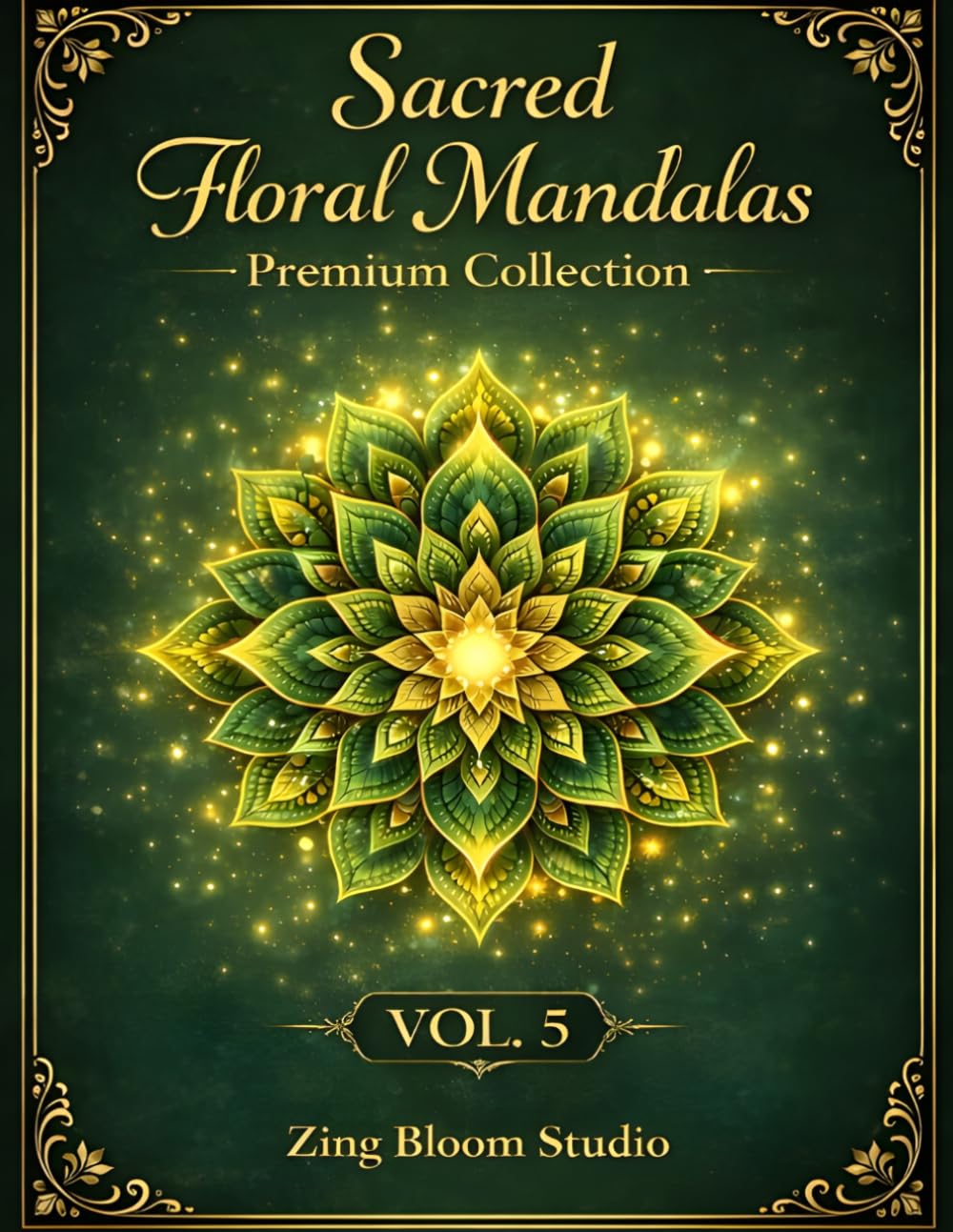 Sacred Floral Mandalas – Premium Collection: Elegant and Intricate Designs for Relaxation, Stress Relief and Mindfulness