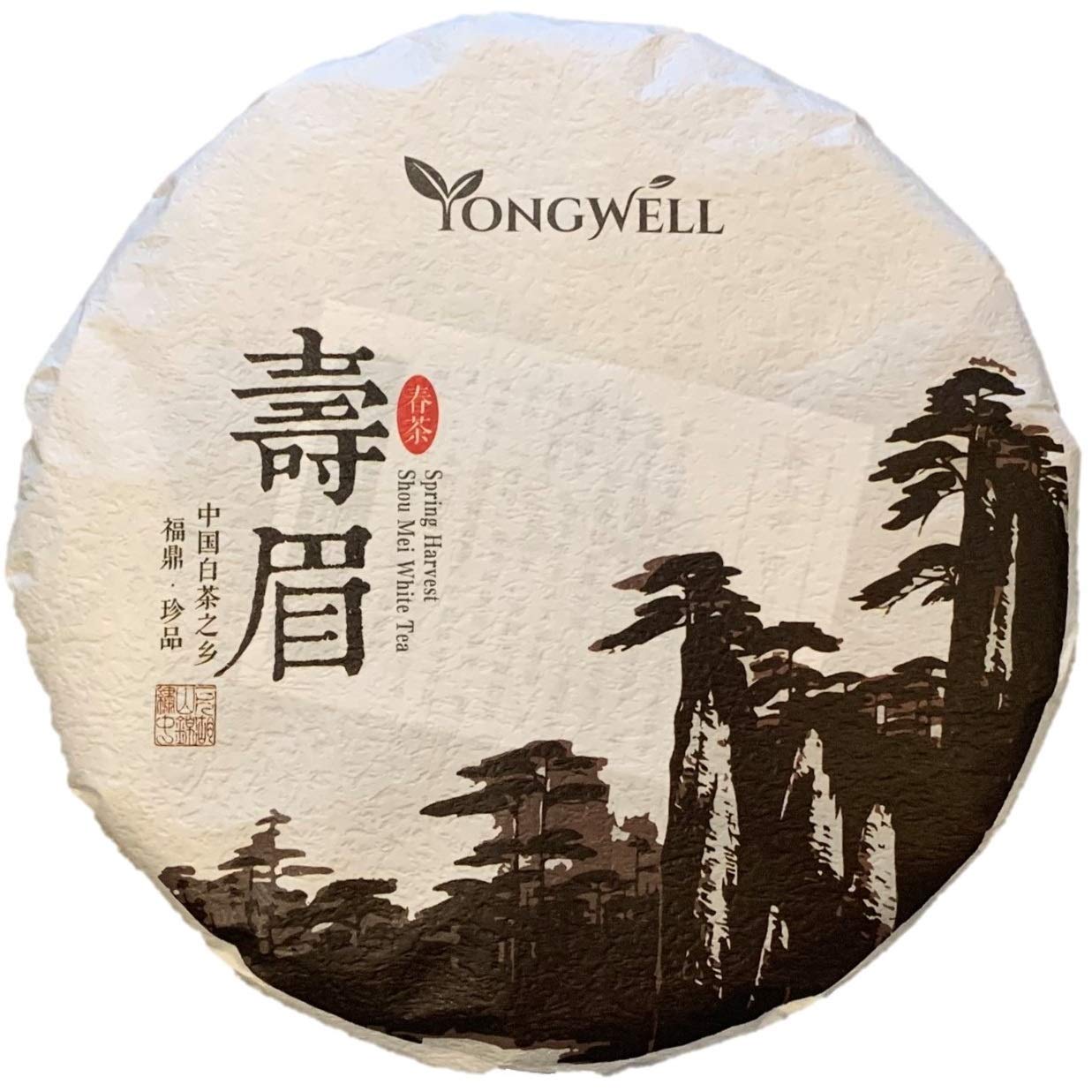 2016 Premium Shou Mei Spring Harvested White Tea Cake 357g (12.3oz)