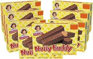 Little Debbie Nutty Buddy Wafer Bars, 96 Twin-Wrapped Wafer Bars (Pack of 8)