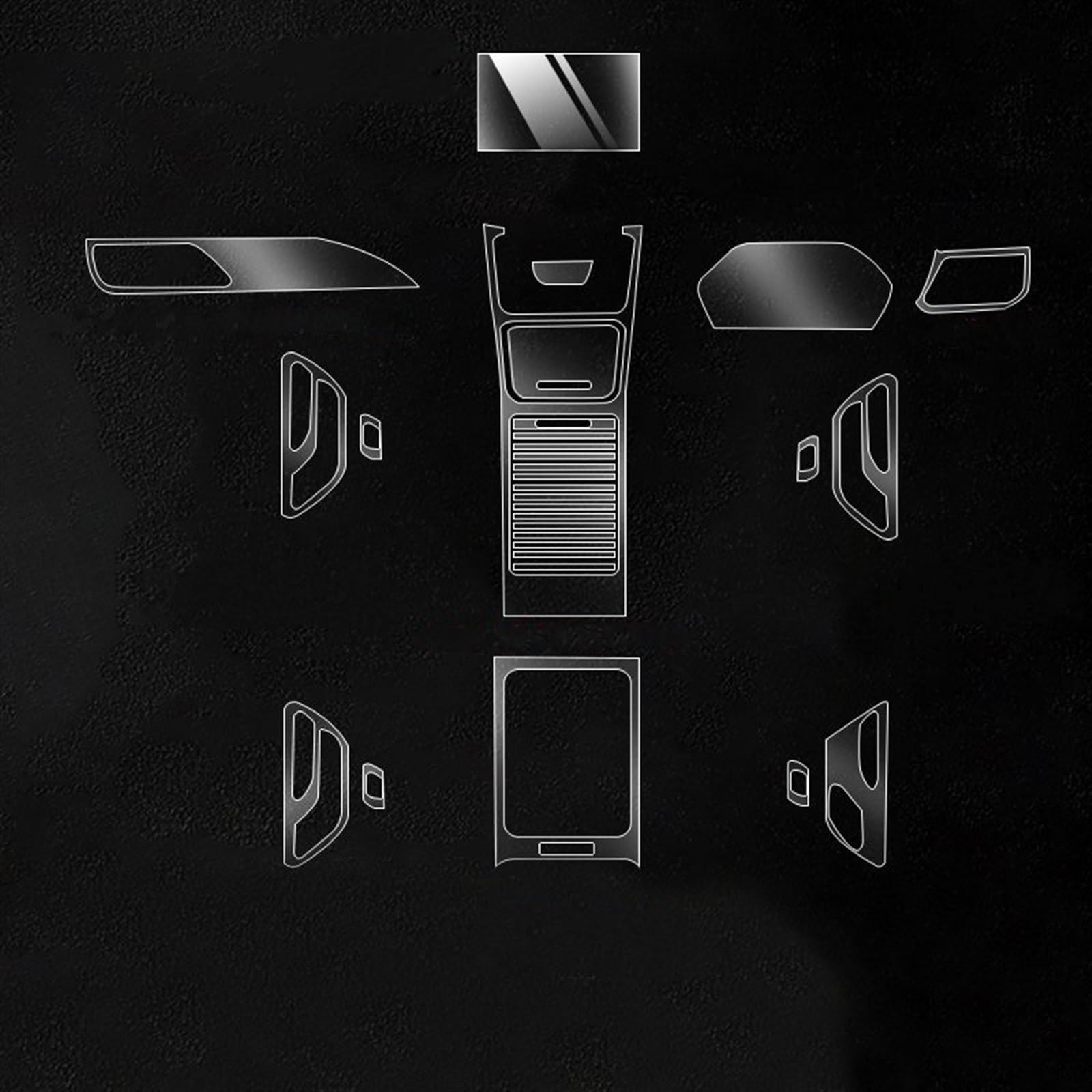 Autoschutzfolie Auto Innen Aufkleber Film Für Lincoln Für Continental 2017-2022 2021 2020 2019 2018 Center Konsole Sreen Getriebe Tür Windows Hebe Panel(2017-2022 Right Hand Driver)