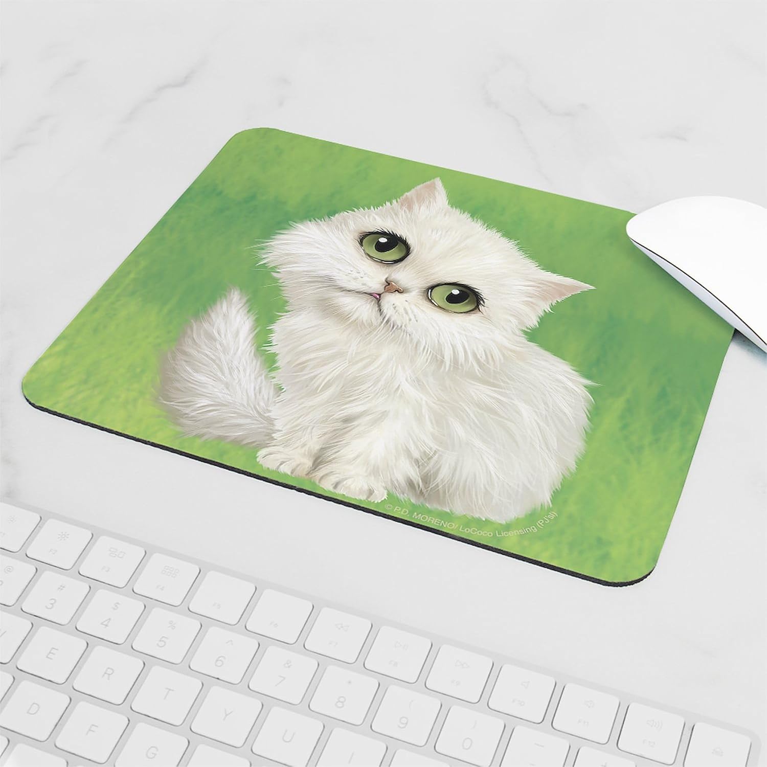 CafePress PD Moreno's British Shorthair Non-Slip Rubber Gaming Mousepad