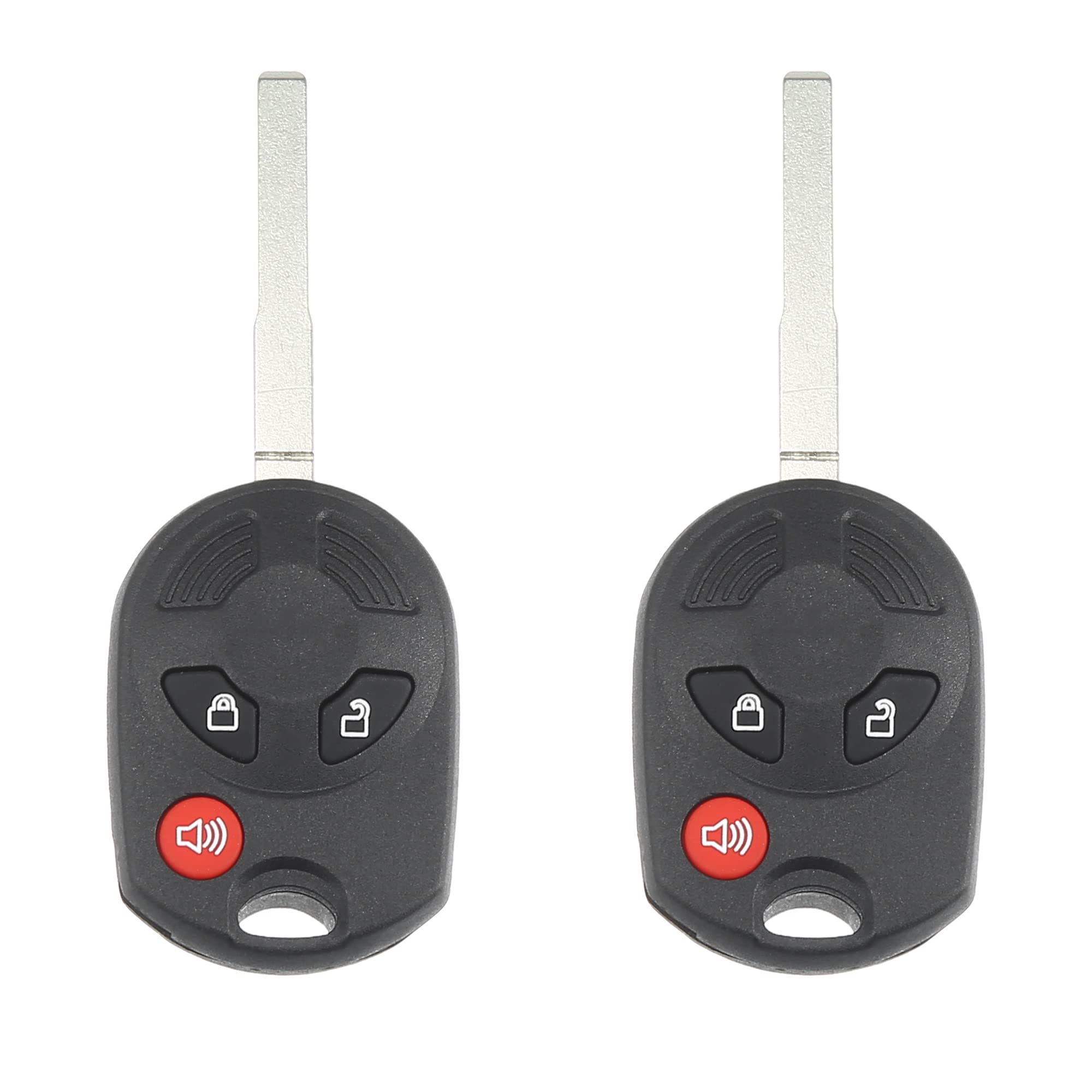 X AUTOHAUX 2pcs 315MH Replacement Car Keyless Entry Remote Control Key Fob for Ford Escape 2013-2019 for for Ford Transit Connect 2014-2019 Chip 63 OUCD6000022 3 Button Proximity Smart Fob