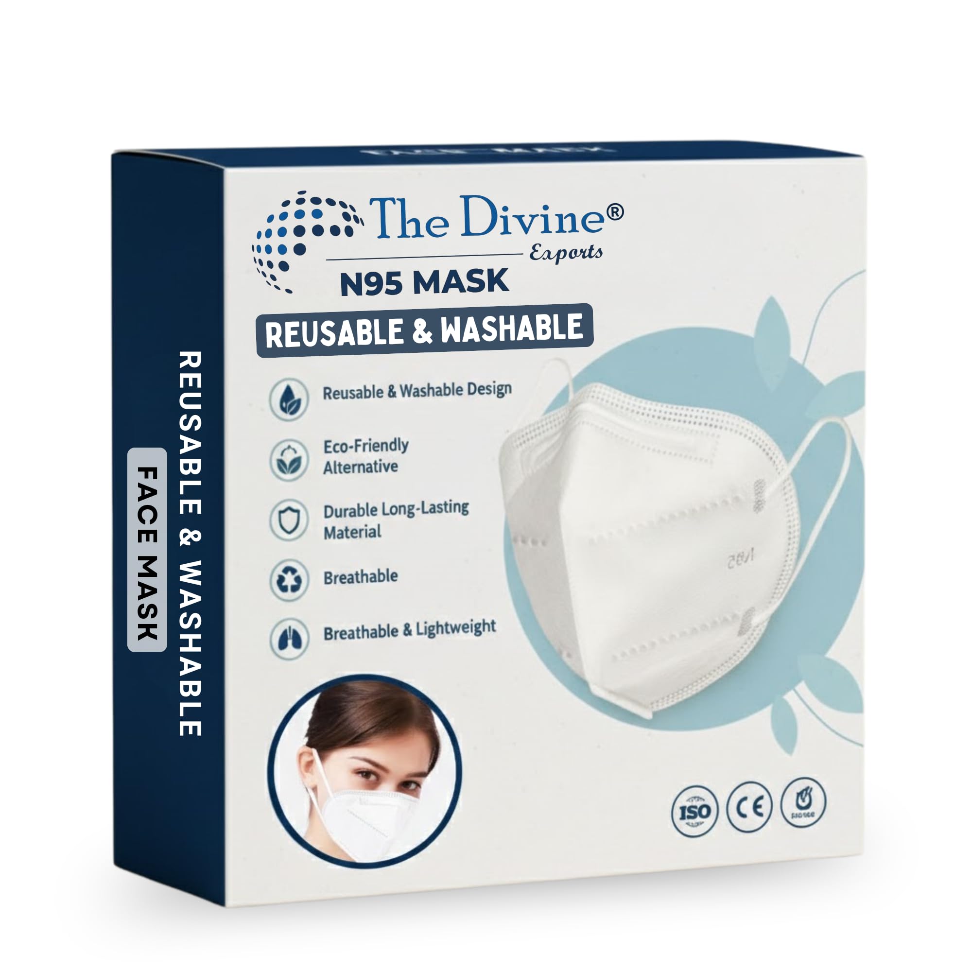 Divine in Multiple combo 25, 30,40, 50 to 100 in four color featured Reusable and Washable Certified by ISO CE-image-18