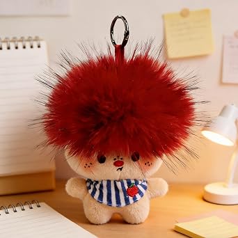 Funny Kawaii Plush Doll Keychain