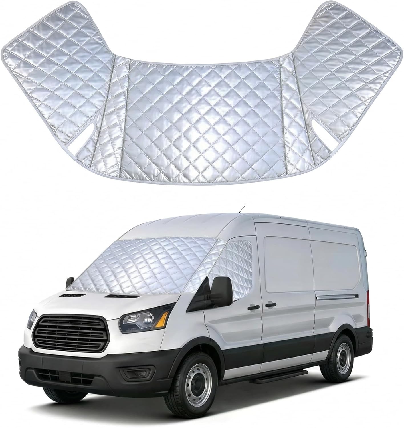 Custom Fit RV Windshield Cover for Mercedes Sprinter Van 2007-2026 All-Weather Sunshade for Blackout Privacy, Waterproof and Durable