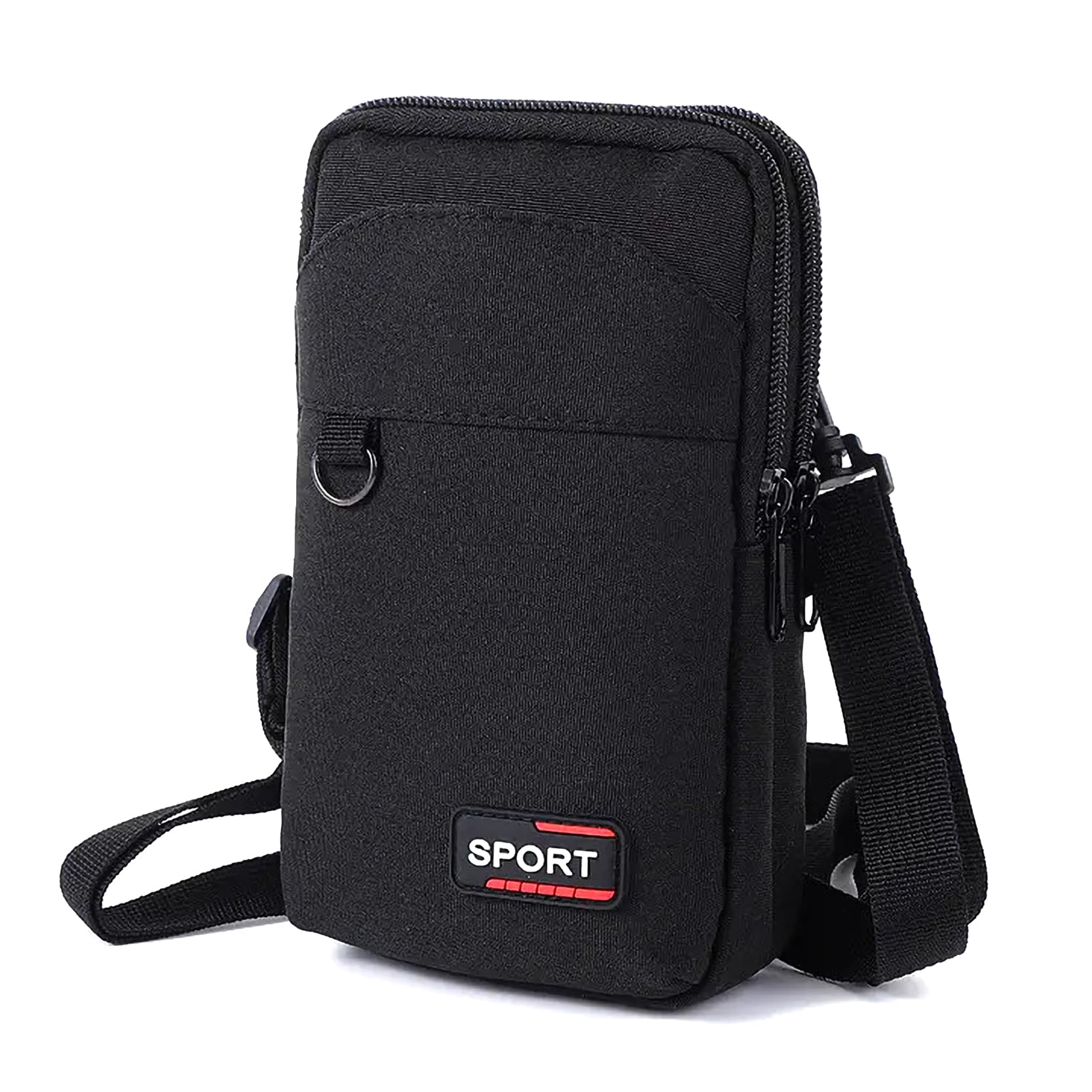 BOLDSTUF Mobile Sling Bag Crossbody Shoulder bag for Men & Women | Small Cross-Body Side bag purse for Mobile, Cell Phone, Cash & Card, Holster for Travel, Oxford Fabric