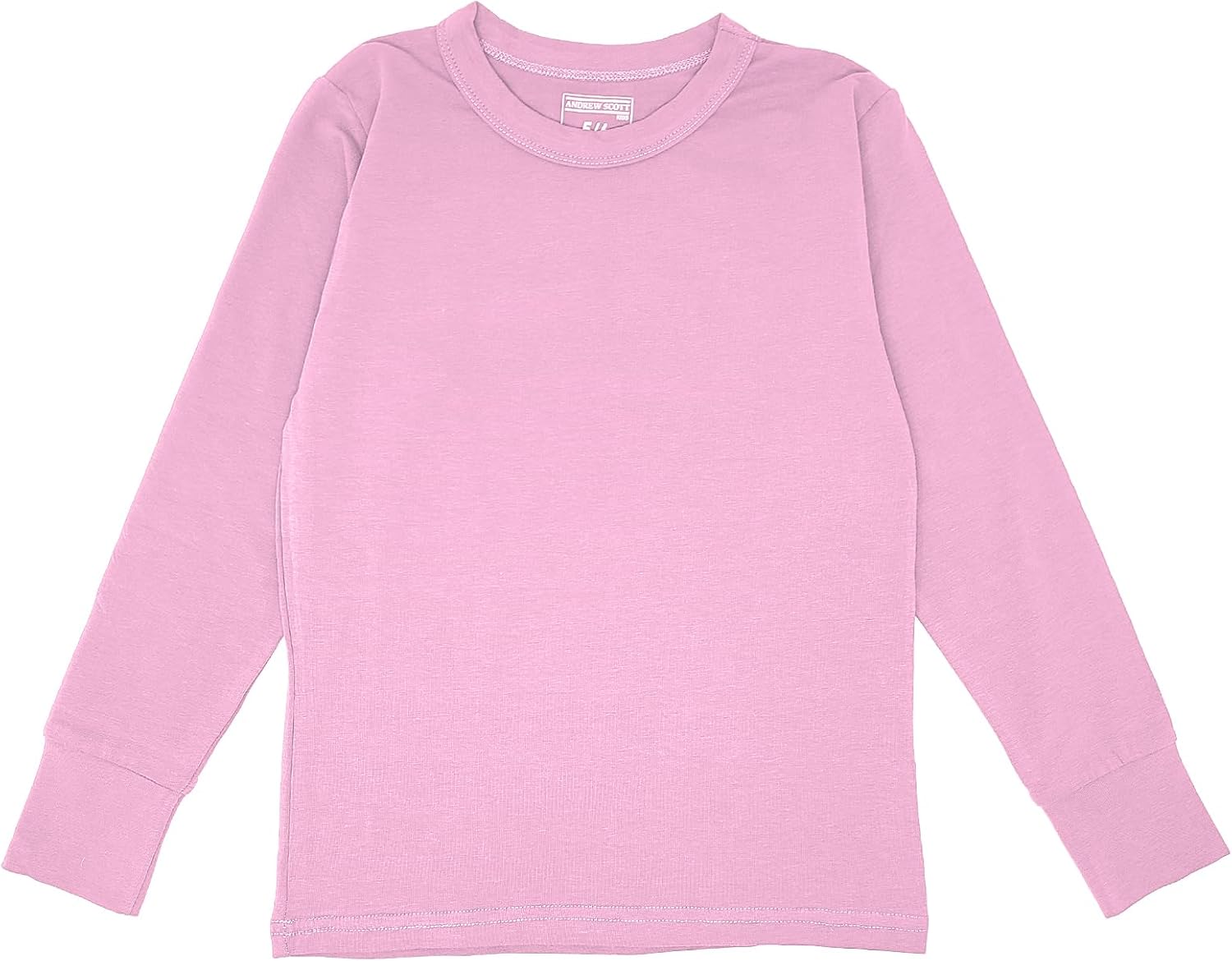 Girls/Boys/Toddler 6 Pack Athletic Performance Long Sleeve Undershirt Tops/Base Layer Cotton Stretch Shirts