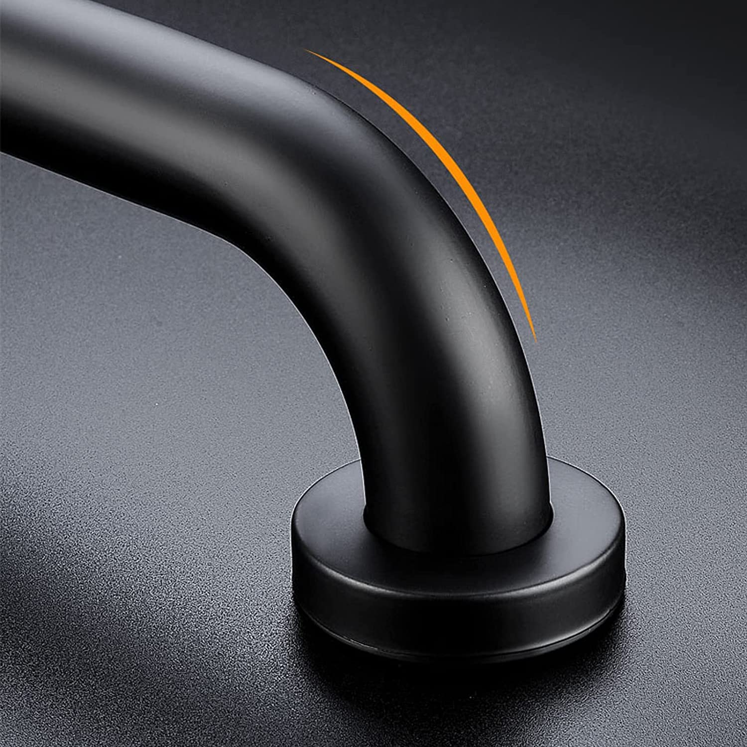 Mango antideslizante para barra de ducha, asidero de baño de acero inoxidable negro, mango de ducha para bañera, inodoro, para niños, ancianos, heridos, ayuda de seguridad para el baño, accesorio de
