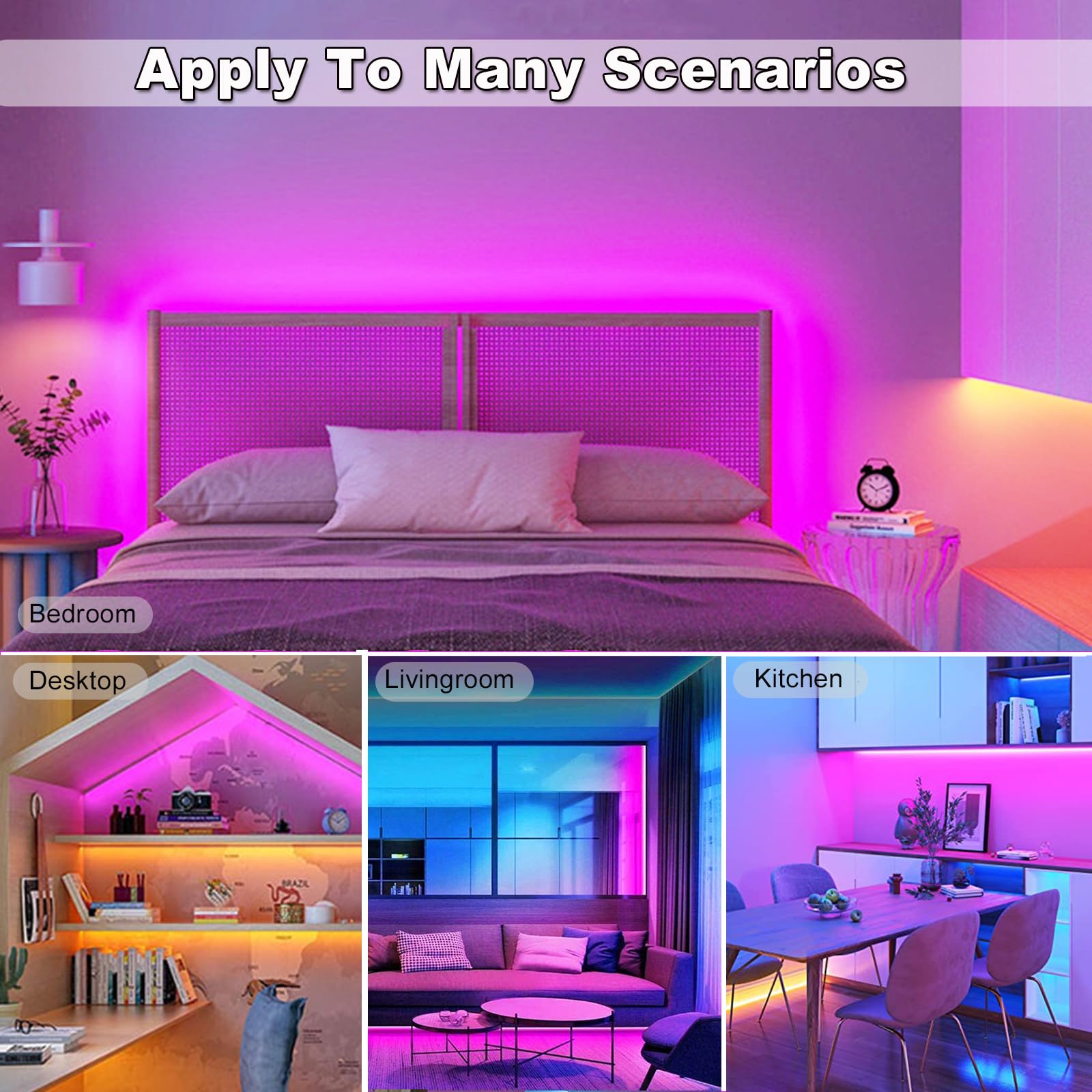 Tira LED rosa USB 5V 5m pequeña tira de luz COB regulable con regulador de intensidad USB para dormitorio, configuración de juegos, manualidades, retroiluminación