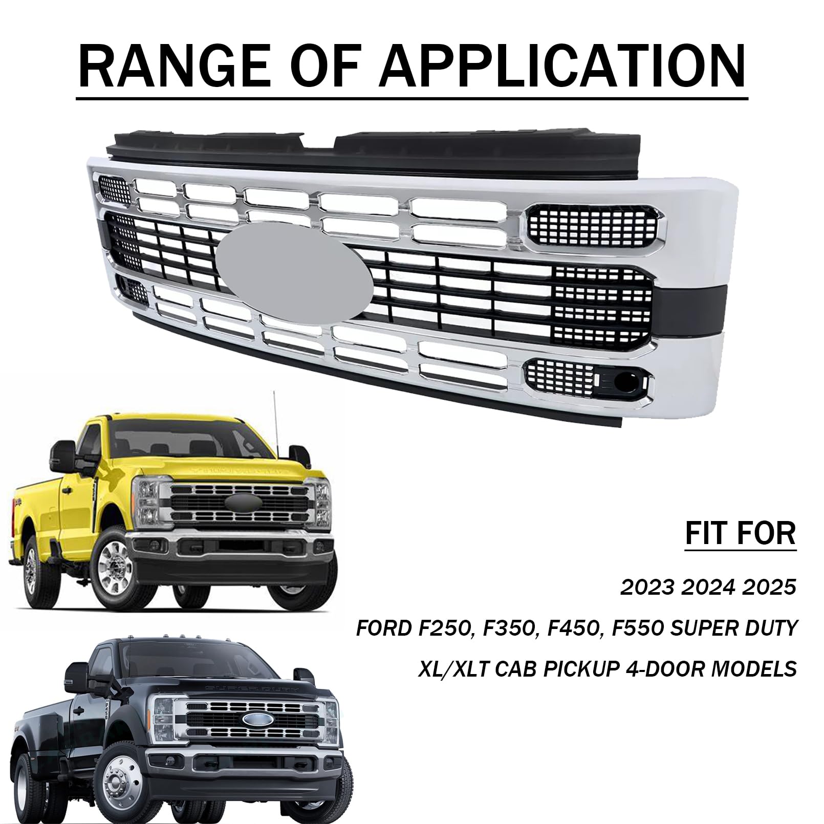 Grille For 2017-2026 Ford F250/F350/F450/F550 Super Duty | XDP