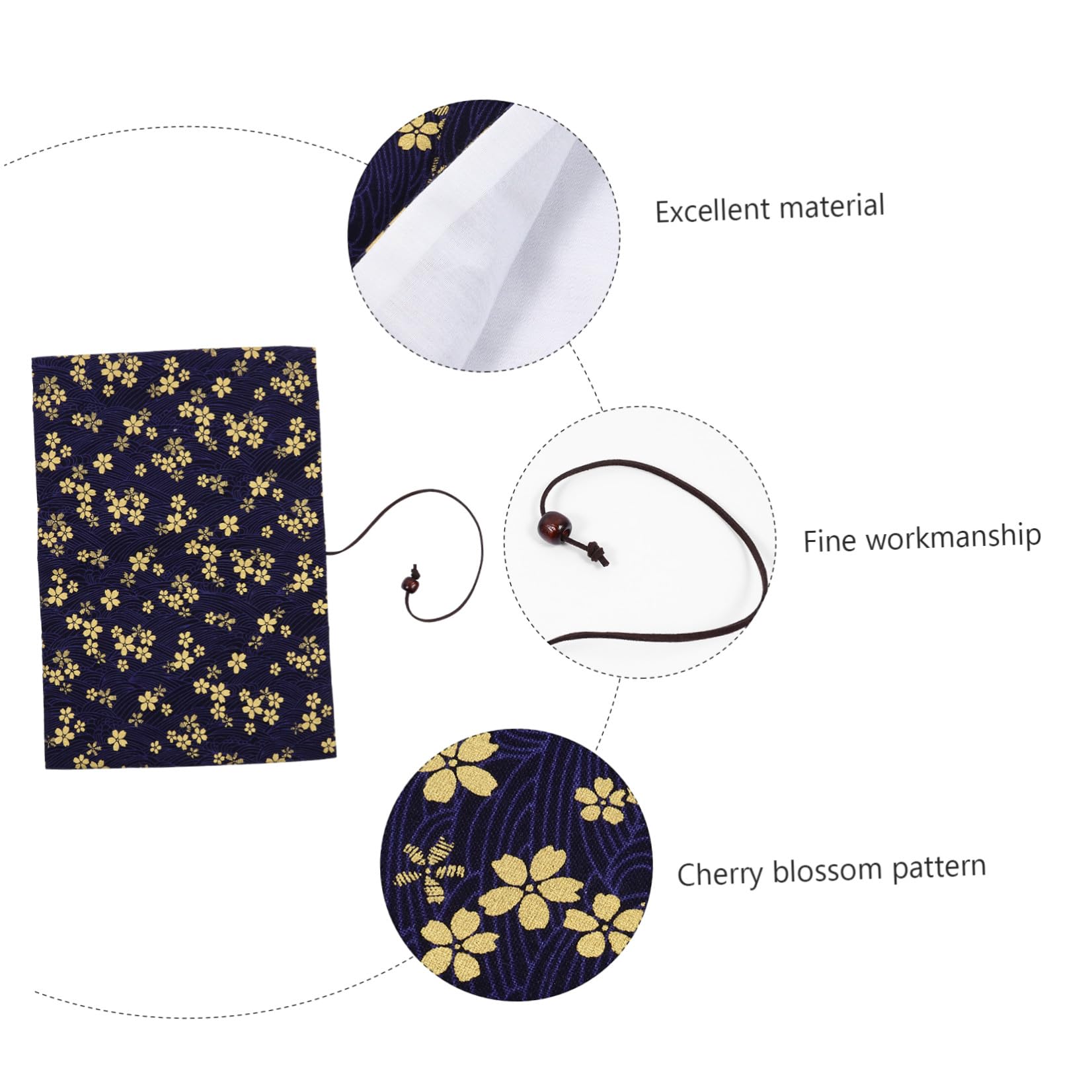 NUOBESTY 3pezzi Cherry Blossoms Pattern Book Sleeve Copertura Protettiva Per Libri Adatta Per Scuola e Uso Quotidiano Design Elegante e Funzionale Per Amanti Della Lettura e Regali Speciali