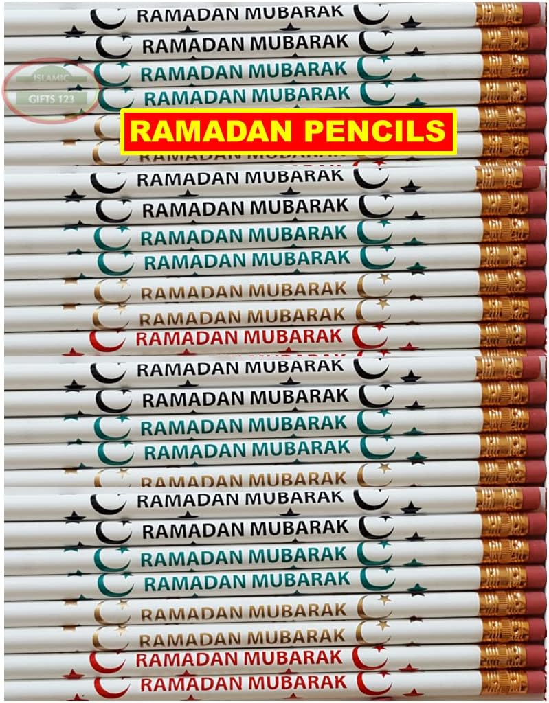 Ramadan Pencils[48] Customized Party Favors Ramadan Decoration Eid Gifts Muslim Islamic Favors Islamic Gifts 123