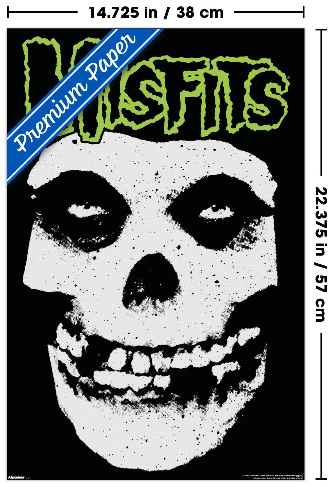 Amazon.com: Misfits - Classic Fiend Splatter Wall Poster, 22.4L