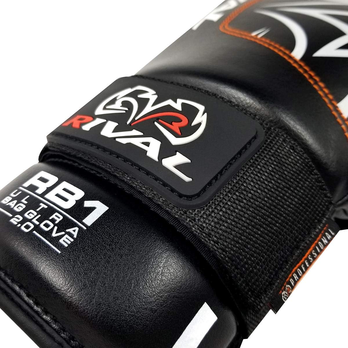 RIVAL Boxing RB1 2.0 Ultra Bag Gloves, Hook and Loop Closure, Super-Resistant Microfiber, High-Density Foam, Breathable Mesh Palm