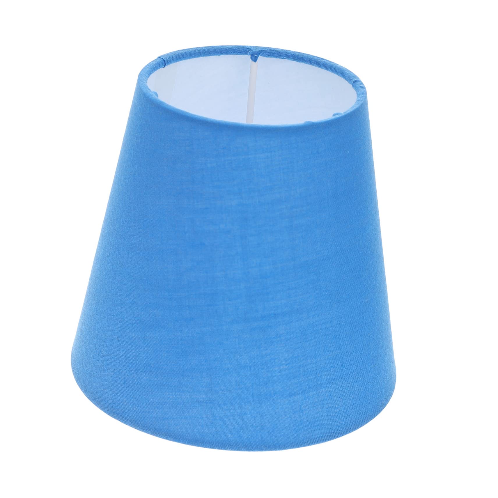 SEWOART Blue Fabric Lamp Cover Stable Structure Softens Bright Light Modern Lamp Shade and Floor Light E14 Socket Compatible